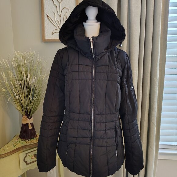 Calvin Klein Jacket Black - Water Resistant- Cold Weather - Medium - Picture 1 of 9